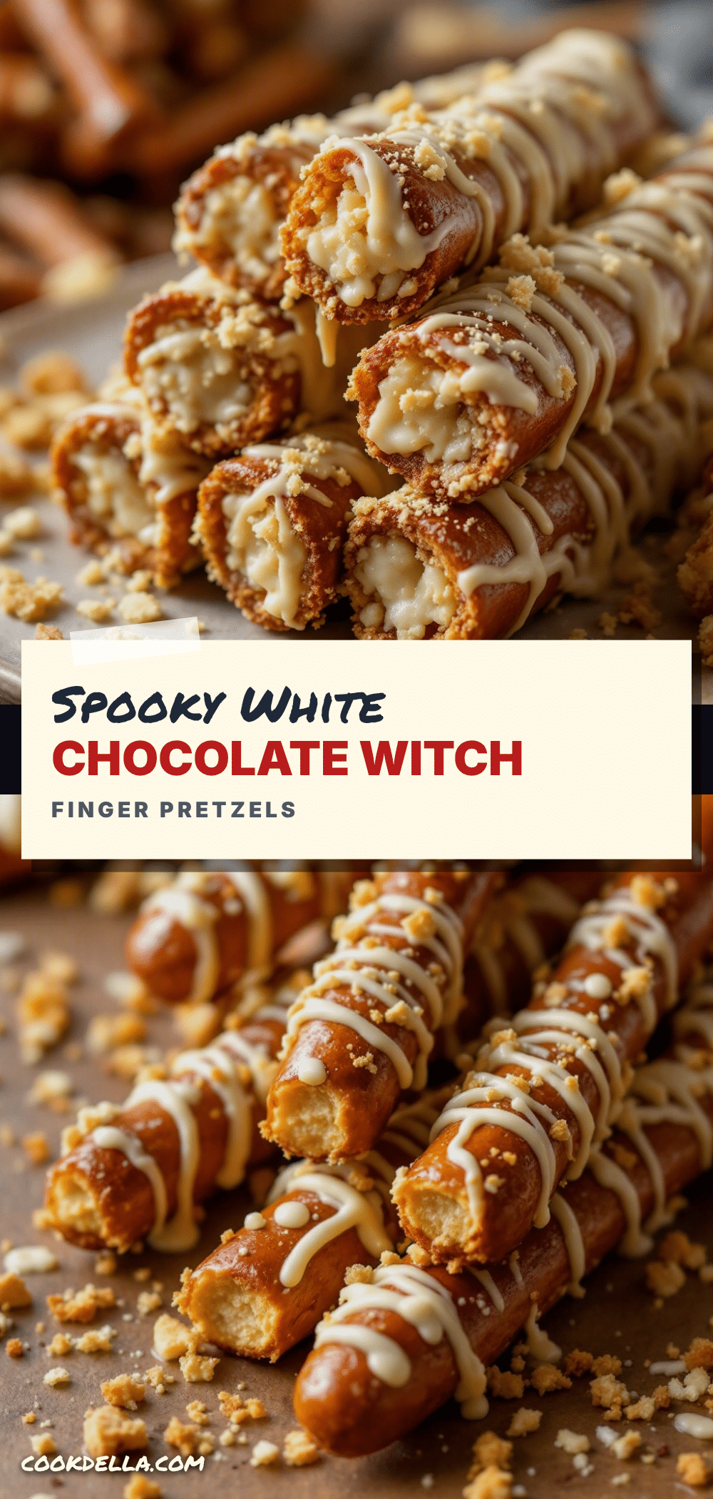 witch finger pretzel rods recipe